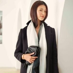 Uderstated Leather Crescent Clutch